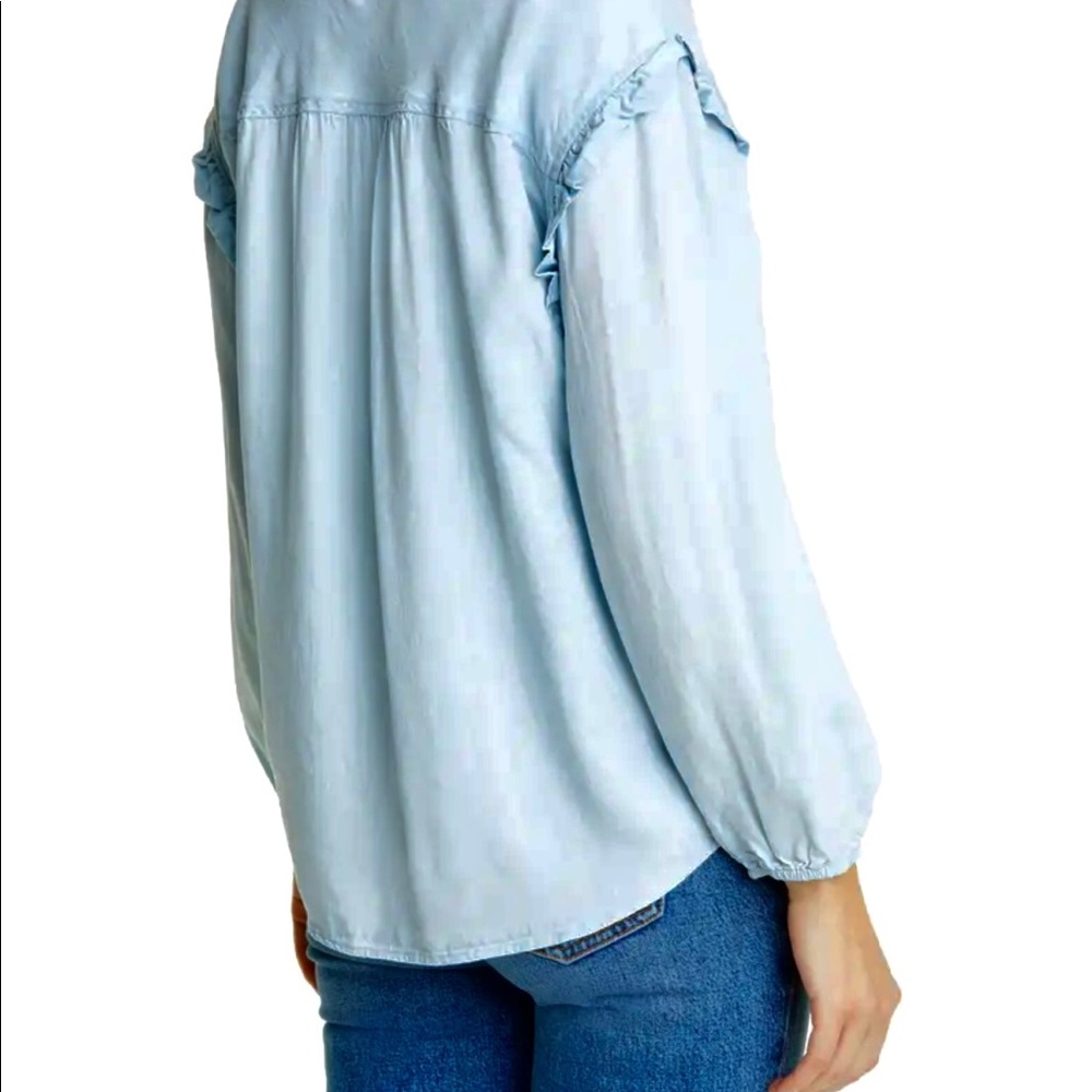 Rails Button Down Chambray Size L - image 4